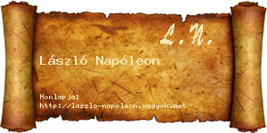 László Napóleon névjegykártya